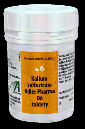 Adler Pharma Nr.6 Kalium sulfuricum D6 1000 tablet