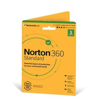 Norton 360 Standard 10GB, VPN, 1 uživatel, 1 zařízení, 12 měsíců (elektronická licence) (21405801)