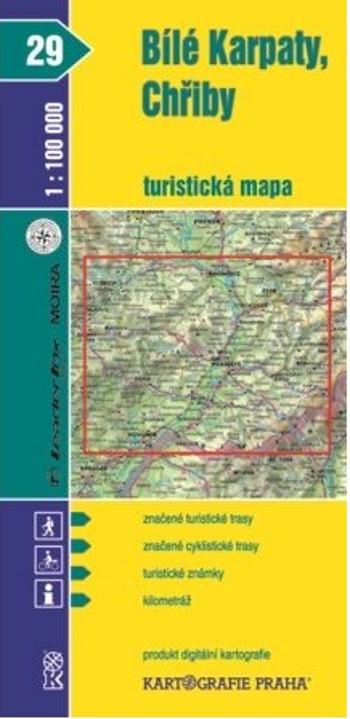 1:100T (29)-Bílé Karpaty,Chřiby (turistická mapa)