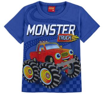 Chlapecké tričko KYLY MONSTER TRUCK modré Velikost: 128
