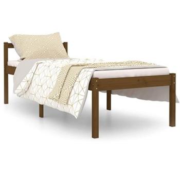 Rám postele medově hnědý masivní dřevo 75 × 190 cm Small Single, 810577 (810577)