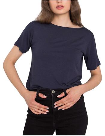 Modré dámské tričko s výstřihem na zádech vel. 2XL