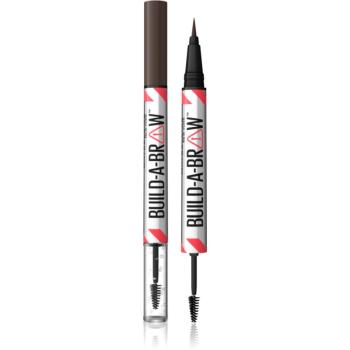 Maybelline Build-A-Brow oboustranná tužka na obočí pro fixaci a tvar odstín 260 Deep Brown 1 ks