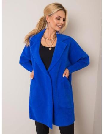 Dásmký kabát z alpaky NORA modrý