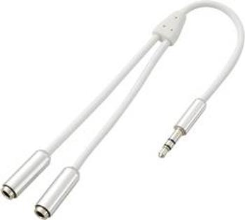 Jack audio kabel SpeaKa Professional SP-7870084, 20.00 cm, bílá