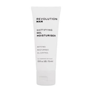 Revolution Man Mattifying Gel Moisturiser 75 ml pleťový gel pro muže na mastnou pleť; na dehydratovanou pleť