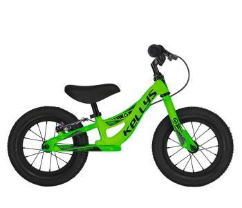 Dětské odrážedlo KELLYS KITE 12 RACE NEON GREEN s brzdou 2021 Barva: green