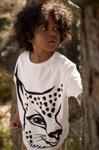 Dětské bavlněné tričko Reima bílá barva, s potiskem