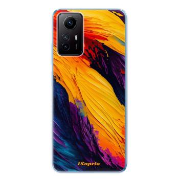 Odolné silikonové pouzdro iSaprio - Orange Paint - Xiaomi Redmi Note 12S