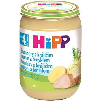 HiPP Brambory s králičím masem a fenyklem od uk. 4.-6. měsíce, 190 g (4062300281127)