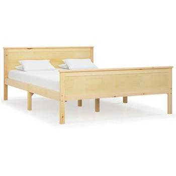 Rám postele masivní dřevo borovice 140 × 200 cm, 322177 (322177)