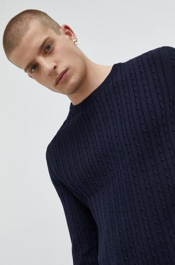 Bavlněný svetr Produkt by Jack & Jones pánský, tmavomodrá barva, lehký
