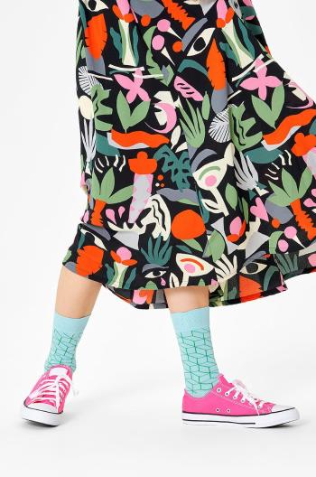 Ponožky Happy Socks dámské, tyrkysová barva