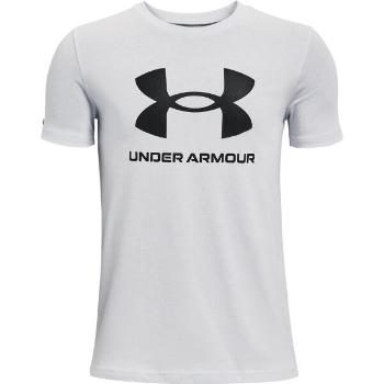 Under Armour SPORTSTYLE LOGO SS Chlapecké triko, šedá, velikost M