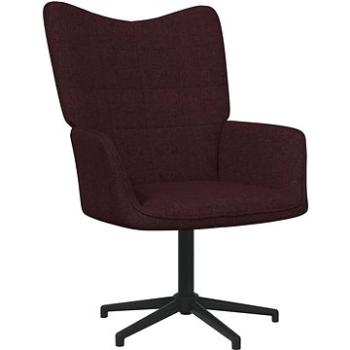 Relaxační židle fialová textil, 327973 (327973)