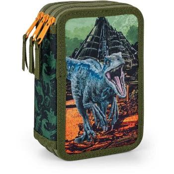 Oxybag JURASSIC WORLD Školní třípatrový penál, tmavě zelená, velikost