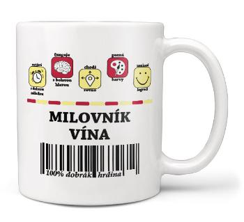 Hrnek 100% Milovník vína (Náplň hrníčku: Žádná)