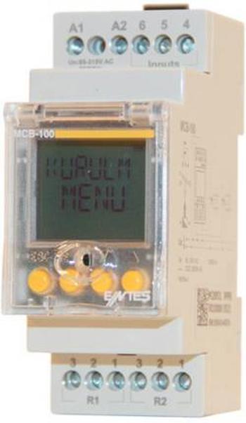Multifunkční časové relé ENTES MCB-100, čas.rozsah: 0.1 s - 9999 min 1 ks