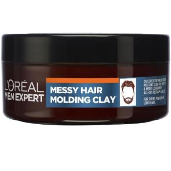 L'Oréal Paris Men Expert Barber Club Messy Hair Molding Clay 75 ml krém na vlasy pro muže