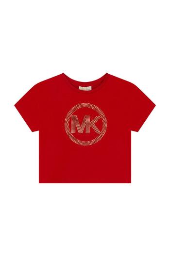 Dětské tričko Michael Kors červená barva