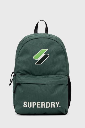 Batoh Superdry pánský, zelená barva, velký, hladký