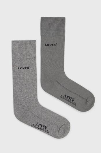 Ponožky Levi's pánské, šedá barva