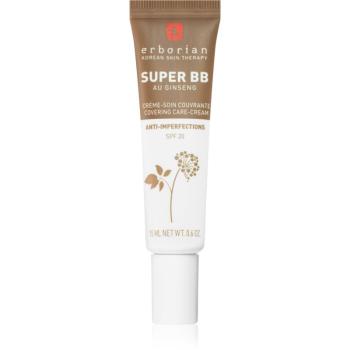 Erborian Super BB BB krém pro bezchybný a sjednocený vzhled pleti malé balení odstín Chocolat 15 ml