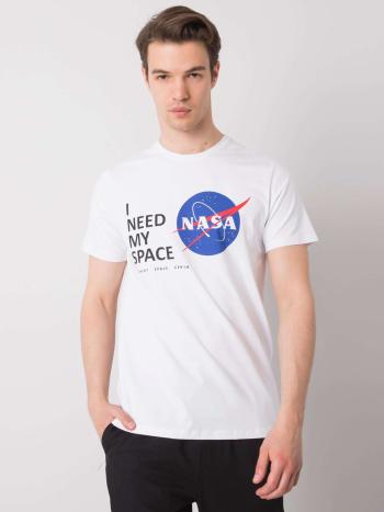 BÍLÉ PÁNSKÉ TRIČKO NASA TSKK-Y21-0000153-WHITE Velikost: 2XL