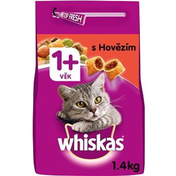 Whiskas granule hovězí pro dospělé kočky 1,4 kg (5998749129715)