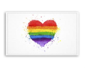 Fotoobraz 120x70 cm velký Rainbow heart