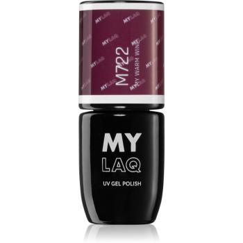 MYLAQ UV Gel Polish gelový lak na nehty odstín My Warm Wine 5 ml