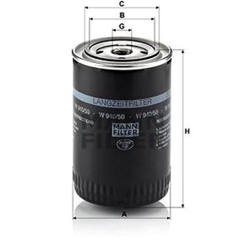 MANN-FILTER W940/50 pro vozy AUDI, VW (W940/50)