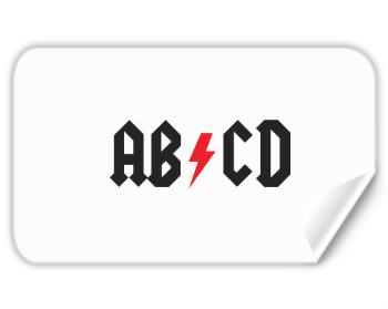 Samolepky obdelník ABCD