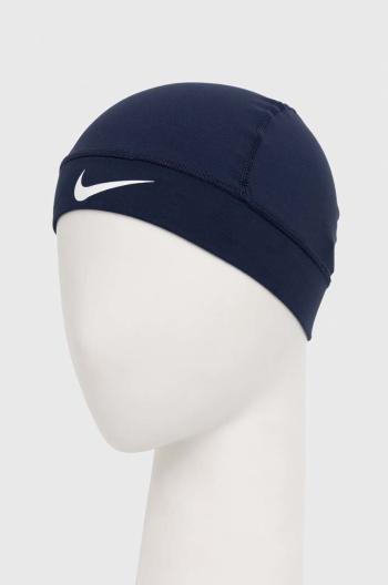 čepice Nike , tmavomodrá barva, z tenké pleteniny