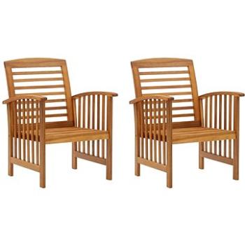 Zahradní židle 2 ks masivní akáciové dřevo 310256 (310256)