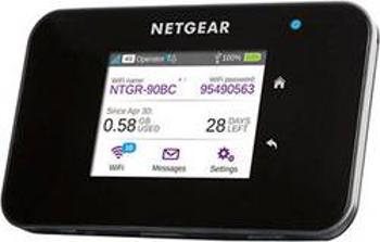 Cestovní 4G LTE Wi-Fi hotspot NETGEAR AirCard 810 pro 15 zařízení, 600 MBit/s, černá