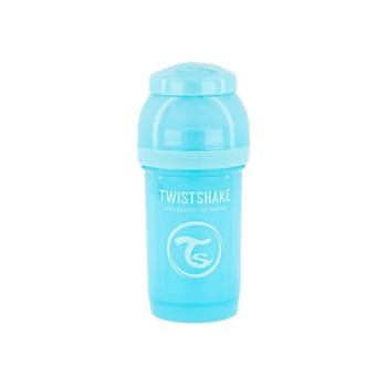 TWIST SHAKE Dětská láhev proti kolice 180 ml pastelově modrá