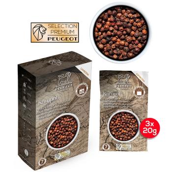 Červený pepř KAMPOT PREMIUM 3 x 20 g, Peugeot