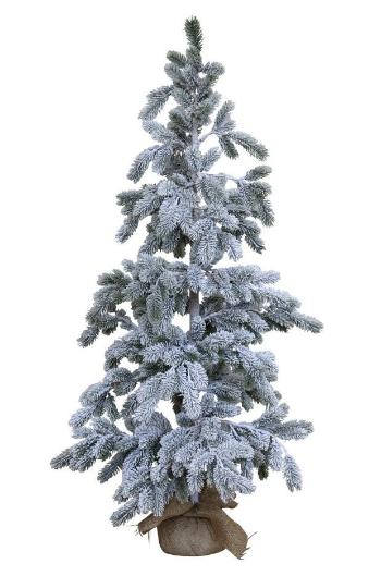 Zasněžený vánoční stromek v jutě Fleur Fir Snow - 125cm 39049200 (39492-00)