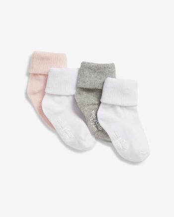 GAP Ponožky 4 páry dětské Růžová Bílá Šedá