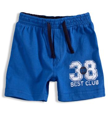 KNOT SO BAD Bavlněné šortky pro kluky BEST CLUB modré Velikost: 68