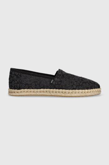 Espadrilky Toms Alpargata Rope černá barva, 10019818