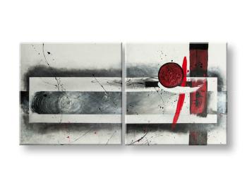 Malovaný obraz na stěnu DeLUXE - ABSTRAKT 60x120 cm