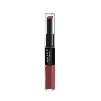 L'Oréal Paris Infaillible 24H Lipstick 5 ml rtěnka pro ženy 801 Toujours Toffee tekutá rtěnka