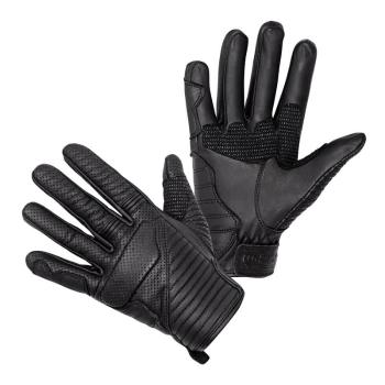 Kožené moto rukavice W-TEC Brillanta Barva černá, Velikost S