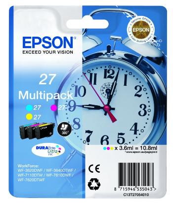 EPSON T2705 (C13T27054022) - originální cartridge, barevná, 3x3,6ml