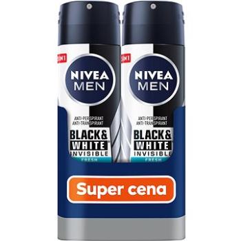 NIVEA Men Black & White Invisible Fresh Spray antiperspirant 2 × 150 ml (9005800363493)