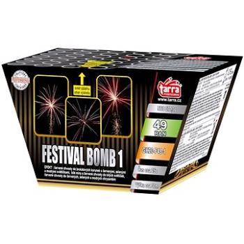 Ohňostroj - baterie výmetnic festival bomb 1 - 49 ran   (8595596314515)