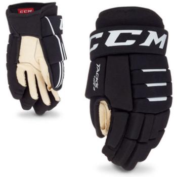 CCM TACKS 4R2 JR Juniorské hokejové rukavice, černá, velikost 10