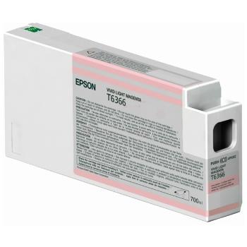 EPSON T6366 (C13T636600) - originální cartridge, světle purpurová, 700ml